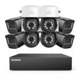 5MP 8 Channel PT Security Camera System - Hybrid 5-in-1 DVR, Pan & Tilt CCTV Camera, 100 ft Night Vision, Motion Detection, Outdoor, Waterproof